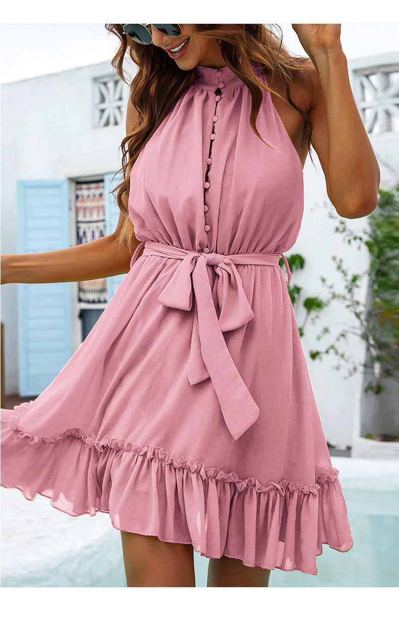 Days Brighter Halter Dress