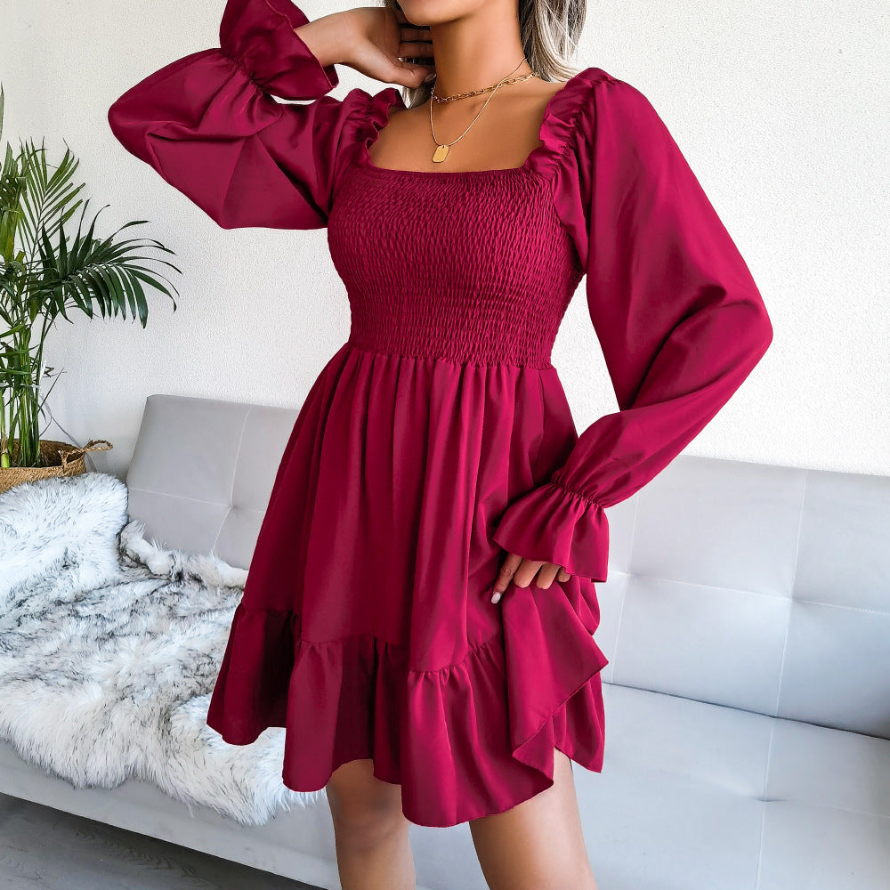 With Starts Love Smocked Dress Wine FINAL