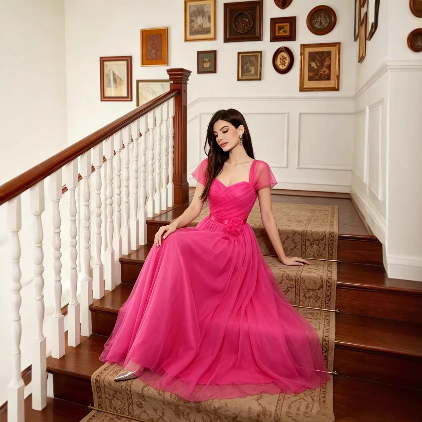 Cocktail Evening Gown Prom Women Dress Graceful Long