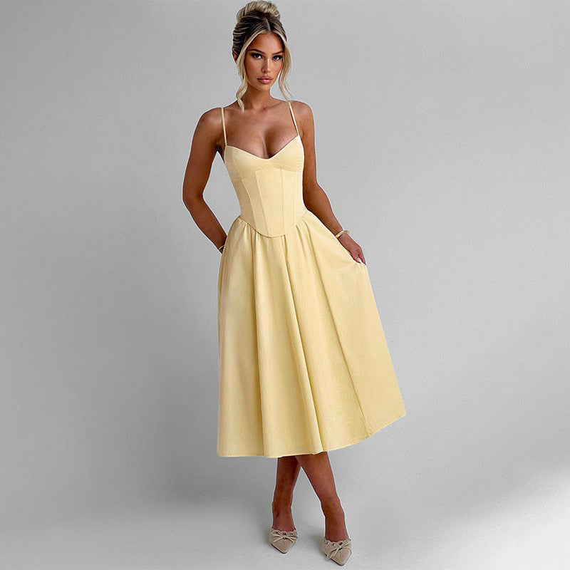 Midi Sampson Dress Yellow