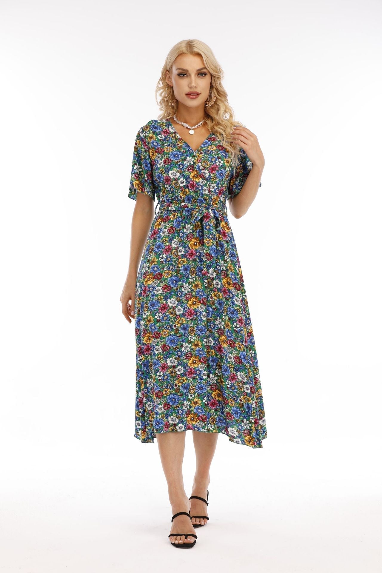 Larsen Botanical Midi Dress