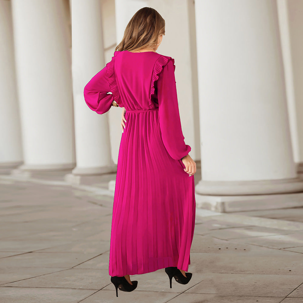 Drape Myka Midi Dress Fuchsia