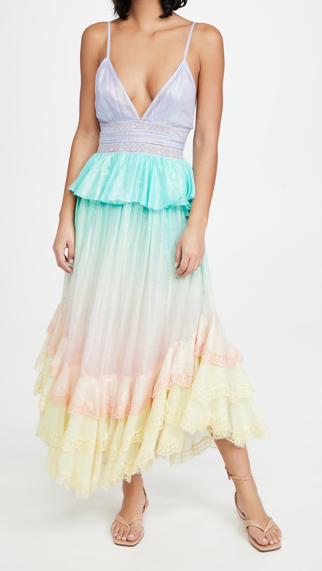 Ruffle Augustin Tiered Midi Dress