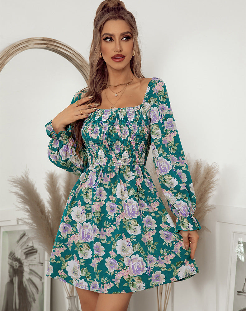 Oh She Glows Bloom Ruched Mini Dress