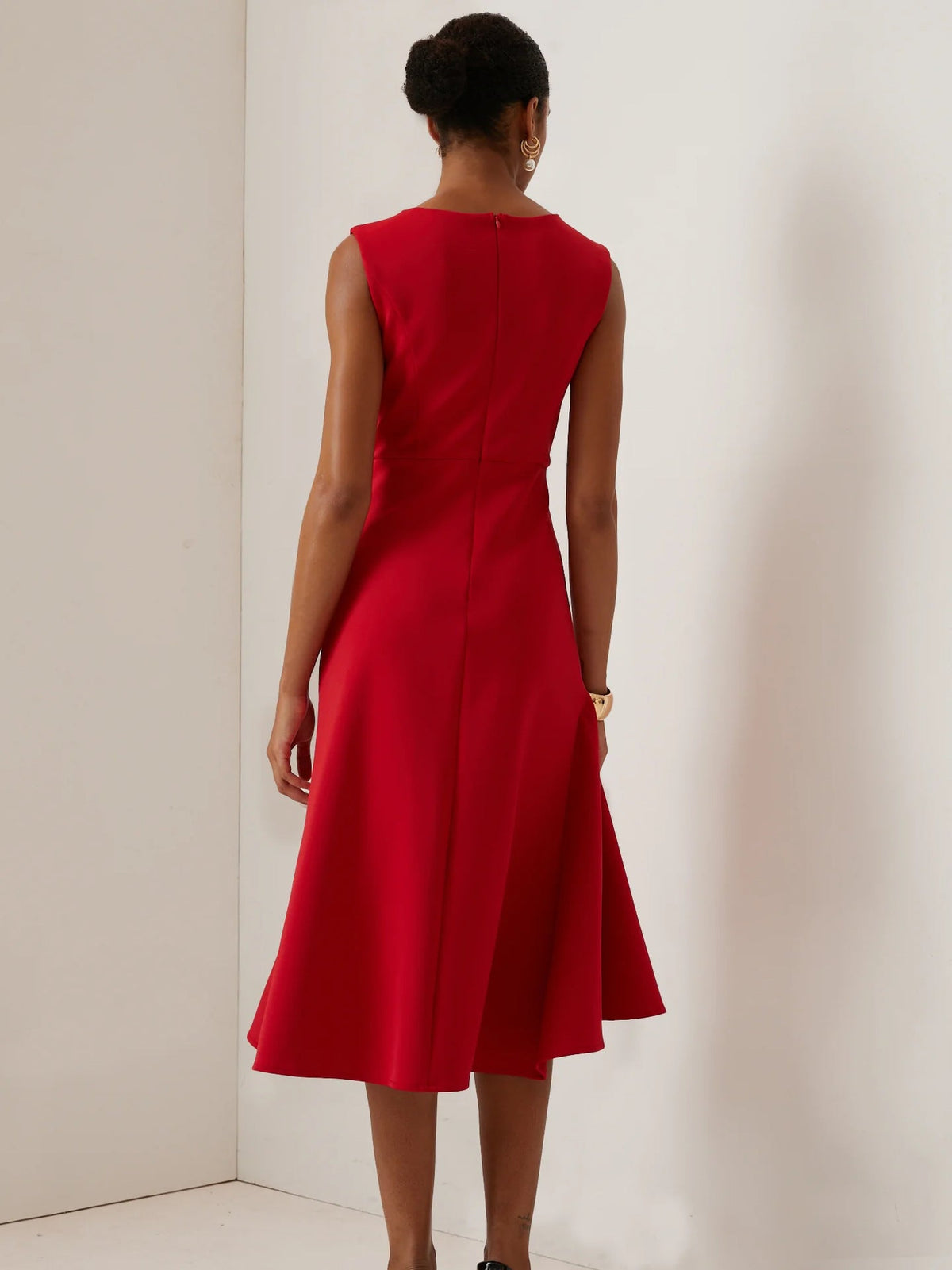 Refined Formal Gown Midi Dress
