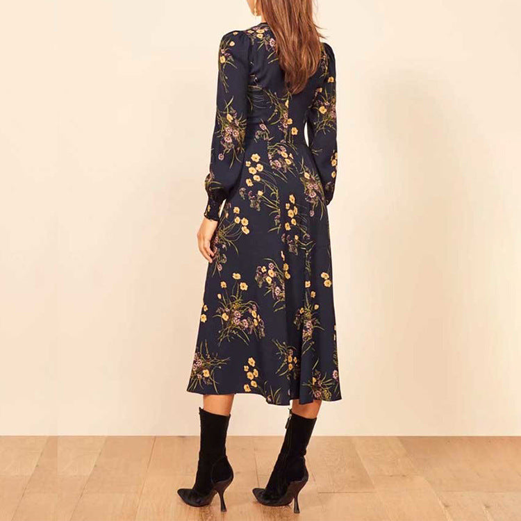 Mccarthy Bloom Ruched Sleeve Midi Dress