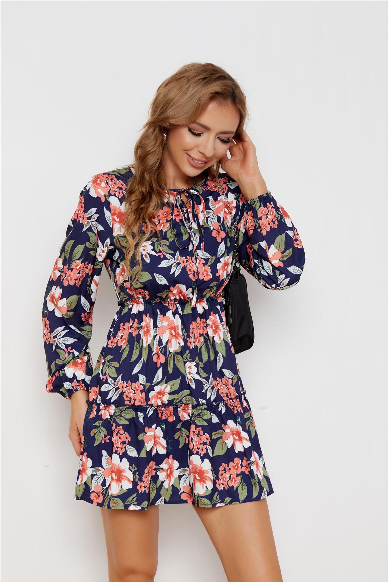 Aleyna Botanical Ruffle Tiered Dress FINAL