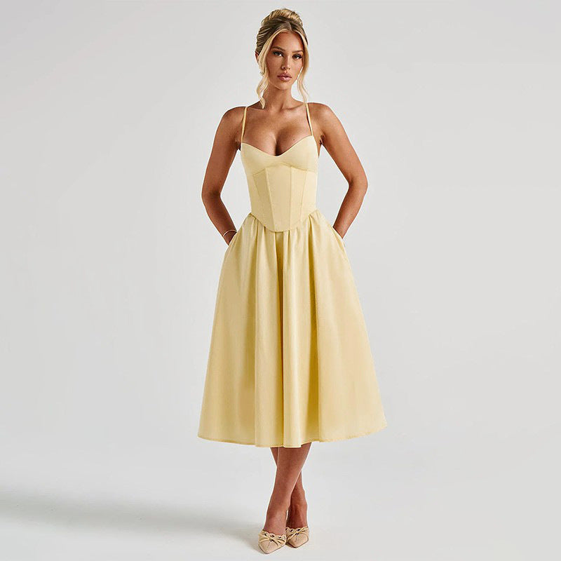 Midi Sampson Dress Yellow
