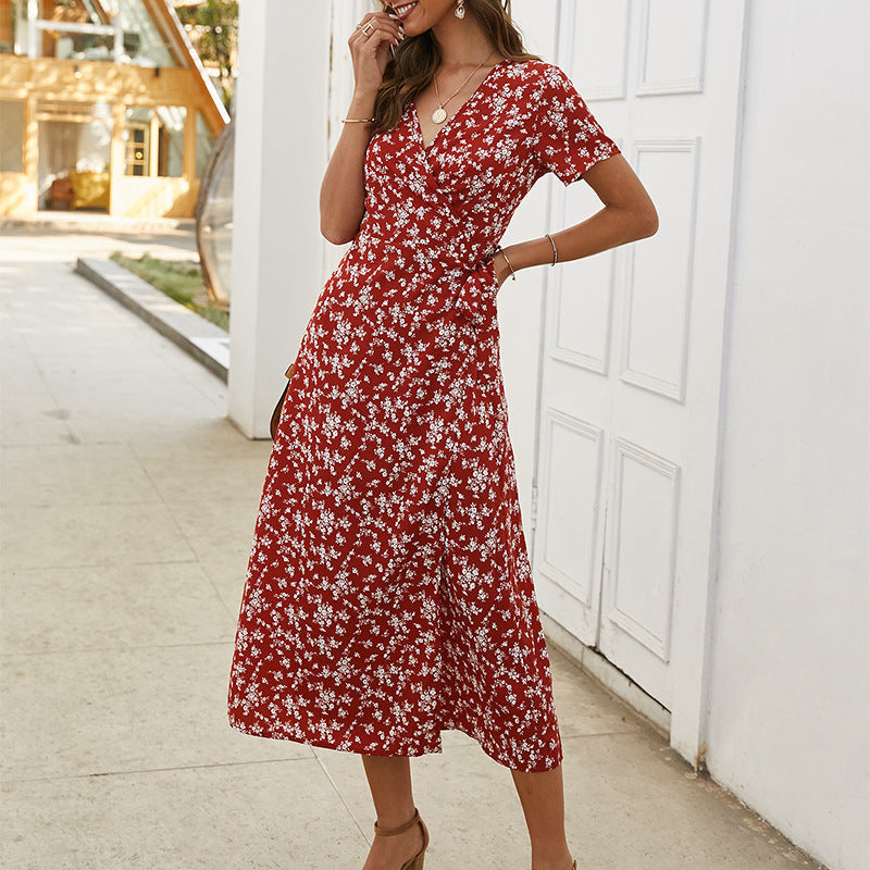 Briar Botanical Ruffle Midi Dress FINAL
