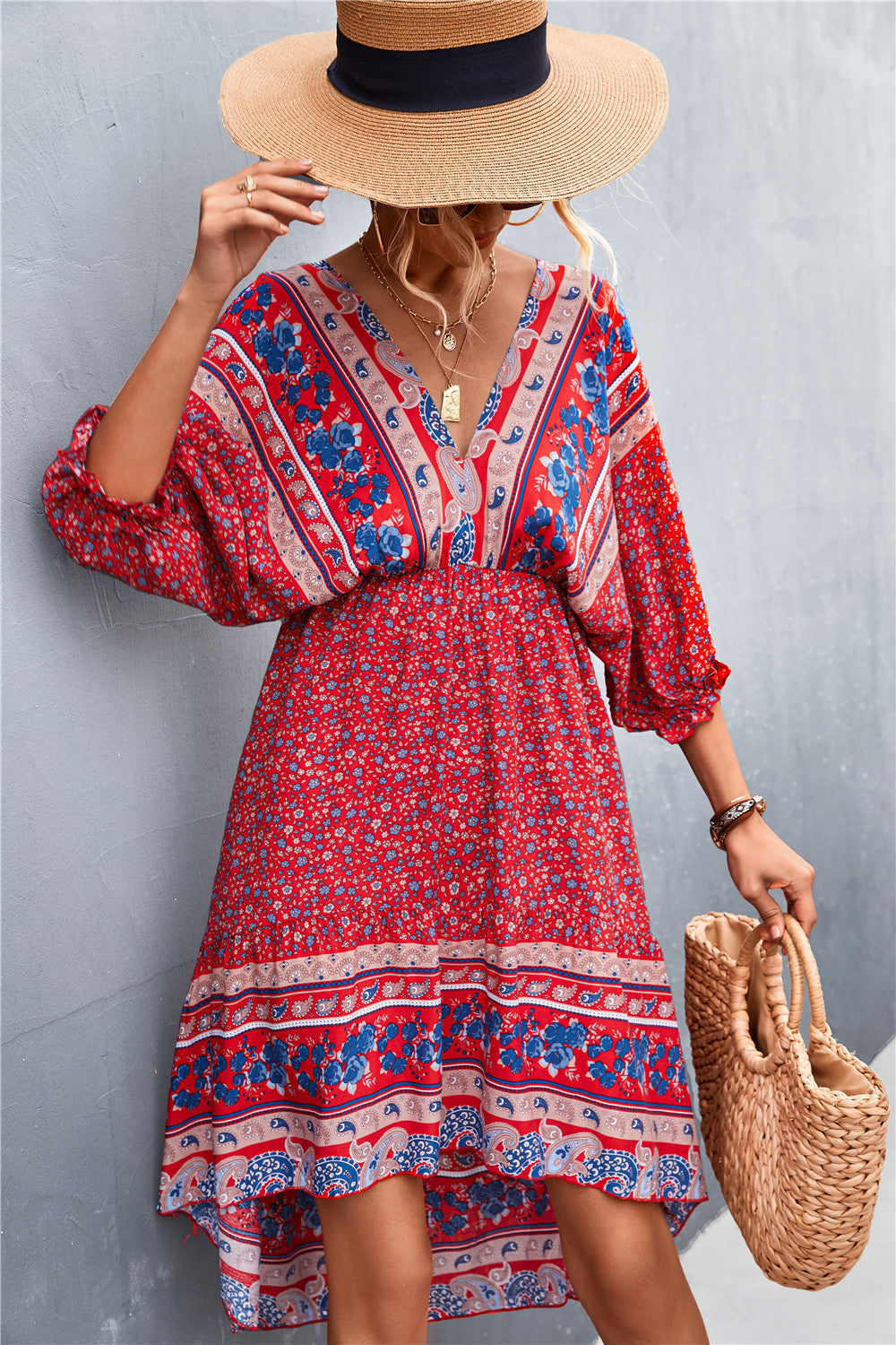 Printed Maximus Button Down Dress