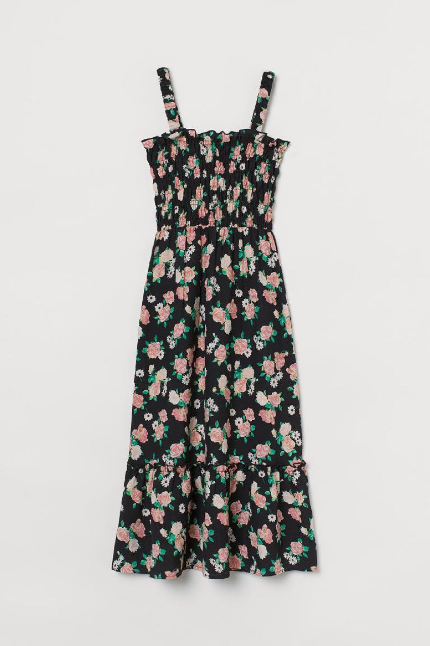 Charmaine Botanical Halter Midi Dress FINAL