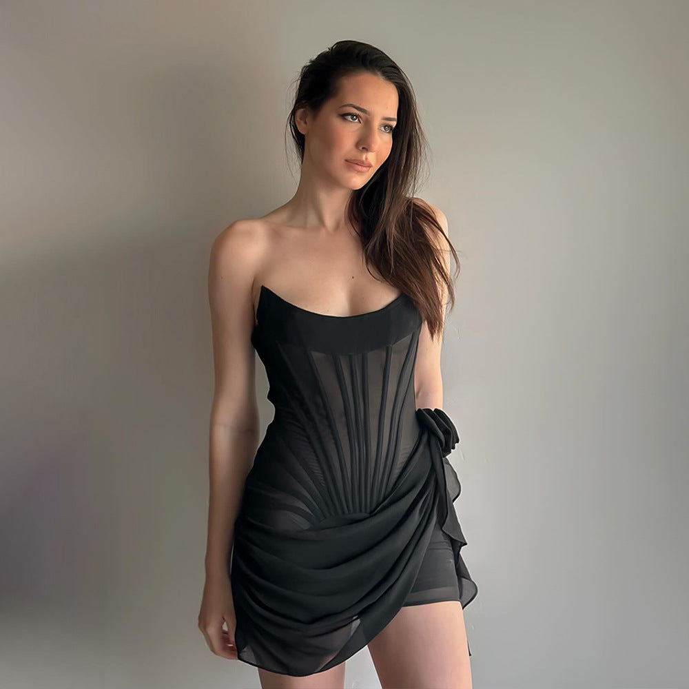 Mini Lorene Dress Black