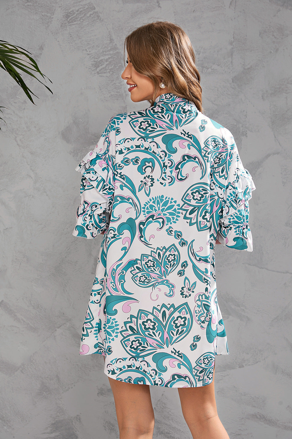 Fresh Take Flower Button Down Babydoll Dress