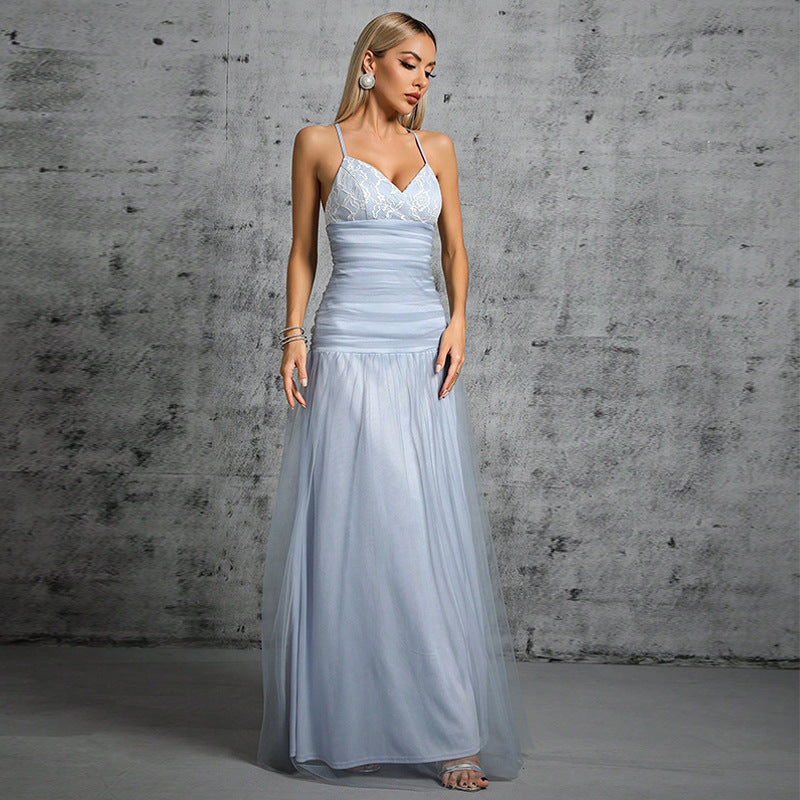 Dress Evening Fairy Dress Simple Mesh High End Exquisite Dress Seaside Vacation Cami Dress