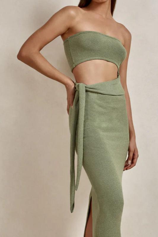 Sands Santorini Knit Tube Top Midi Dress