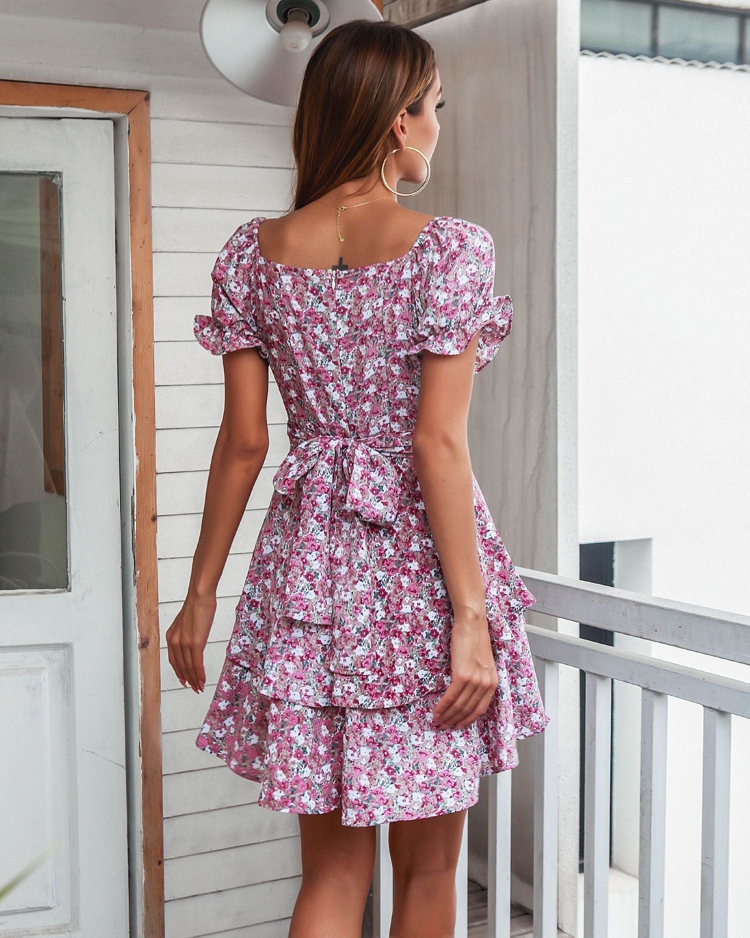 Riggs Smocked Bloom Ruffle Tiered Dress