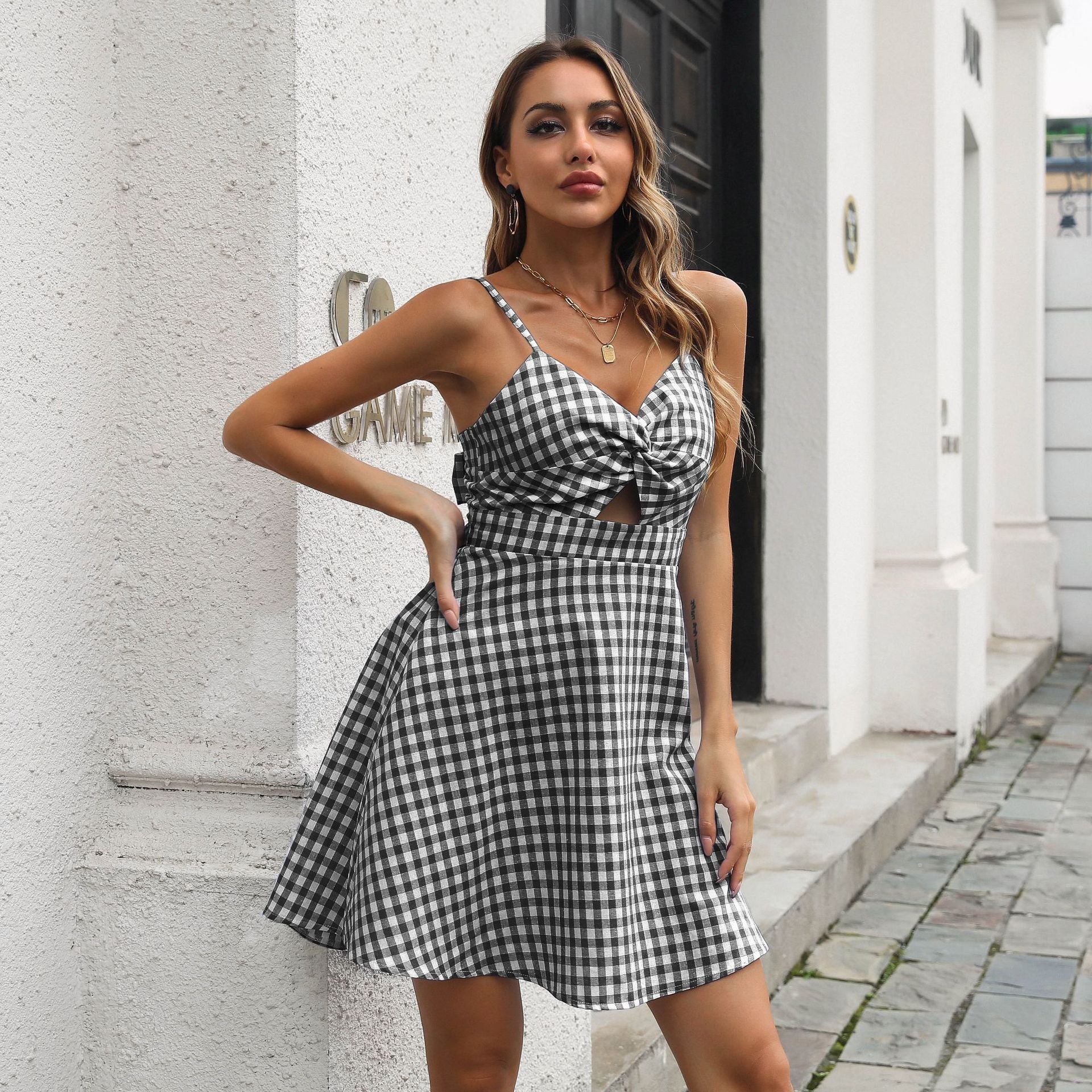 Chic So Plaid Mini Dress