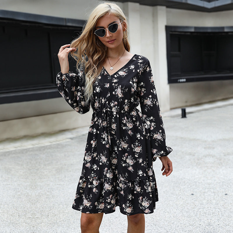 Yolo Flower Drawstring Dress