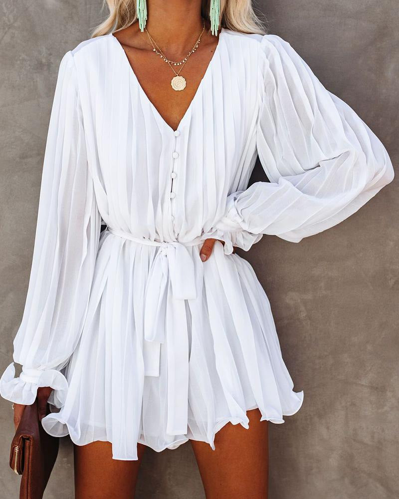Cotton Festivities Rope Tie Ruffle Dress
