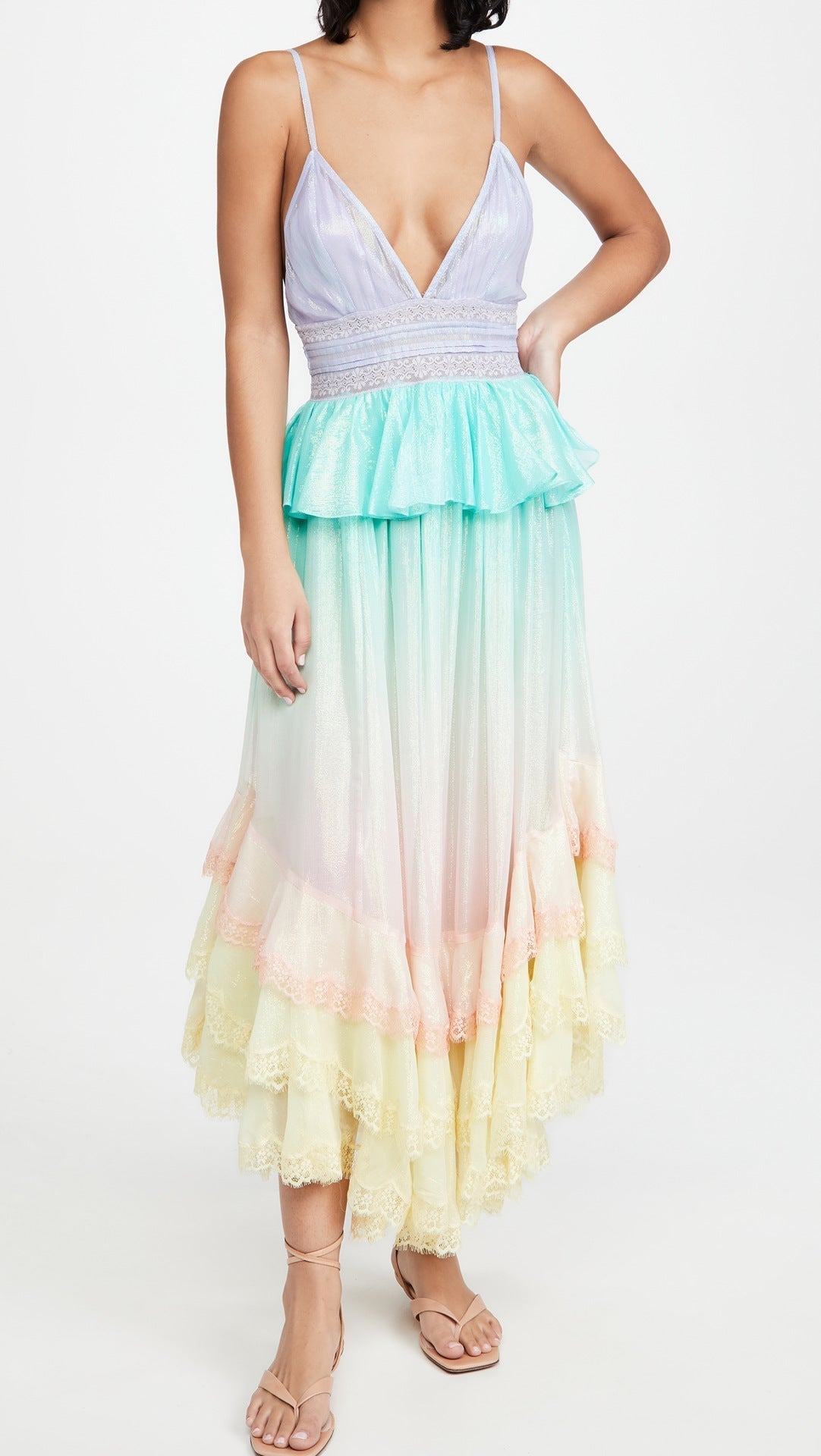 Ruffle Augustin Tiered Midi Dress