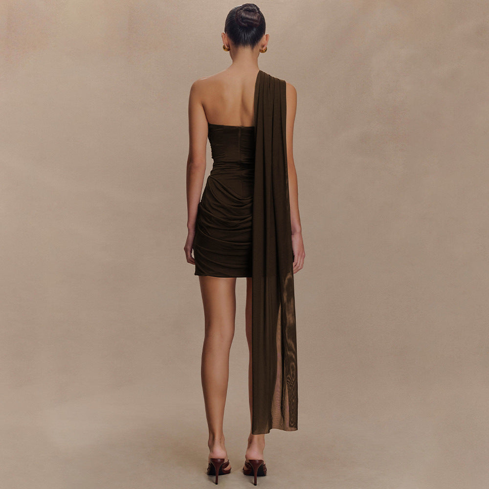 Mini Wintour Dress Brown