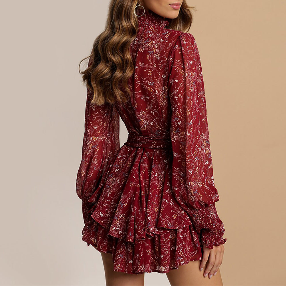 Printed Eyan Tie Dress