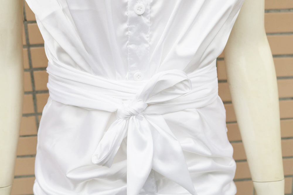 Linen Jill Blend Gathered Dress FINAL