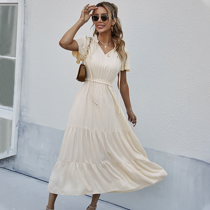 Cotton Bushwick Midi Dress Cream FINAL