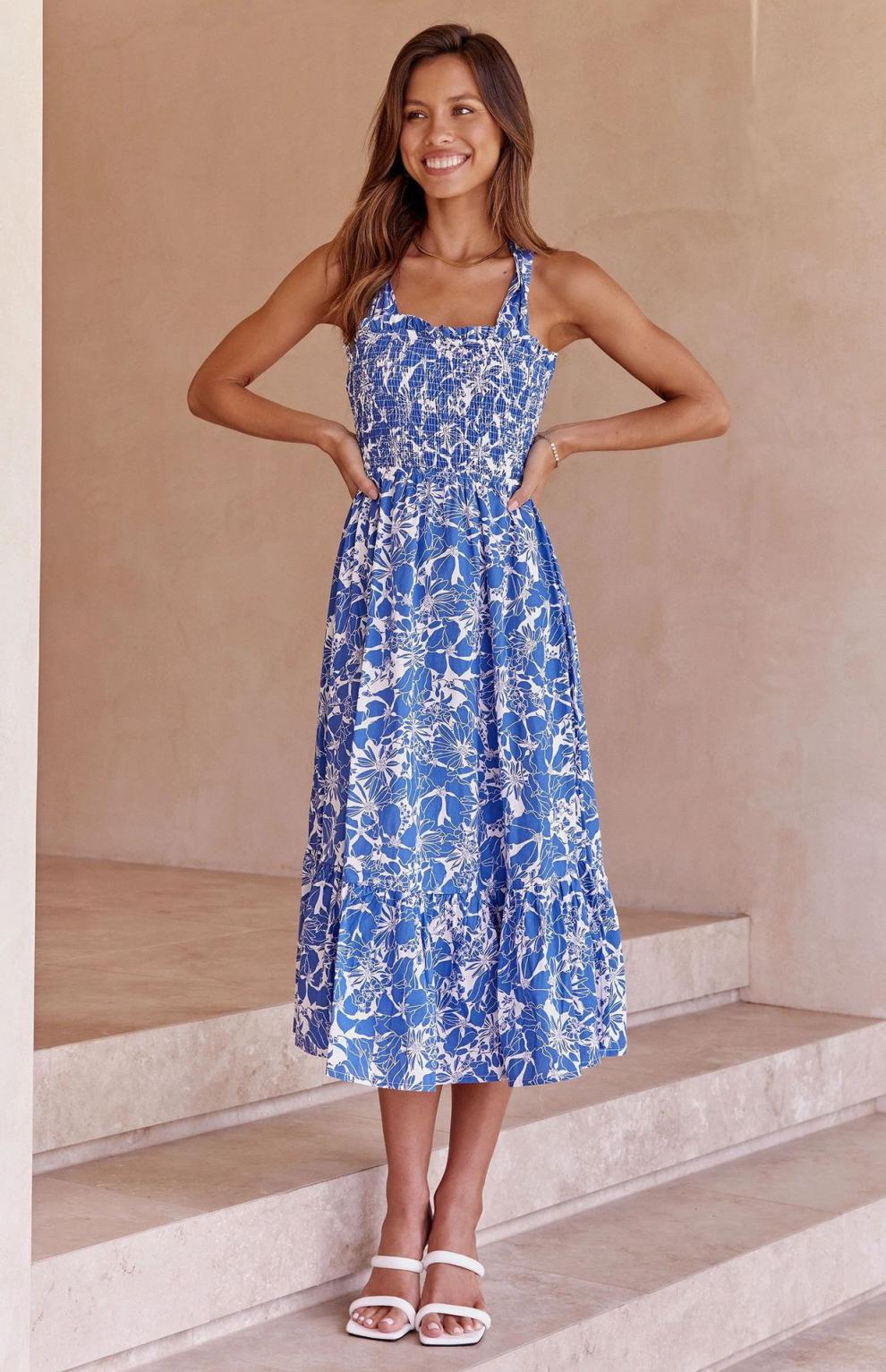 Excursion Bloom Midi Dress