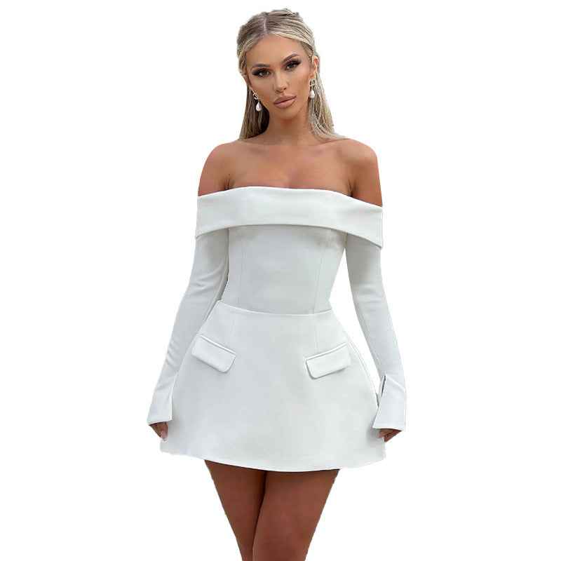 2.0 Barbara Off Shoulder Mini dress White