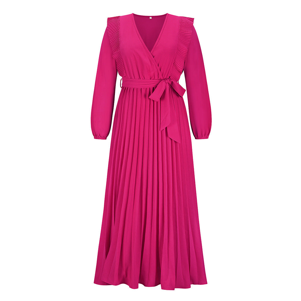 Drape Myka Midi Dress Fuchsia
