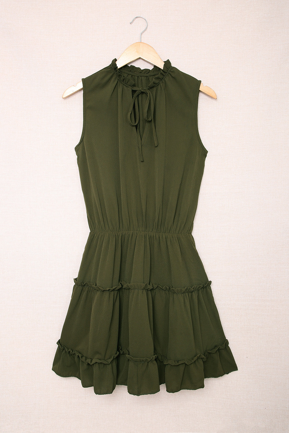 At Wild Heart Babydoll Dress Olive