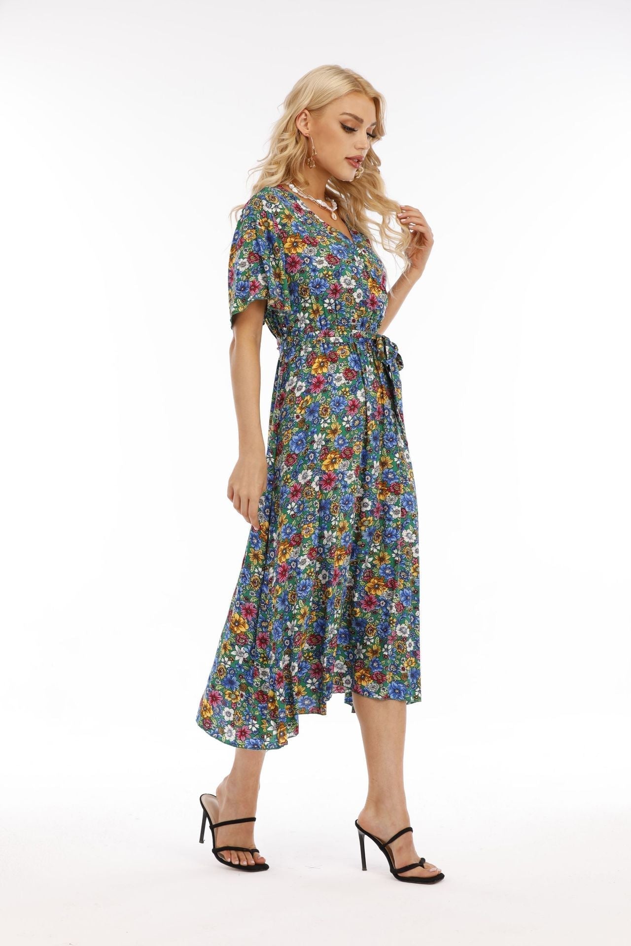 Larsen Botanical Midi Dress