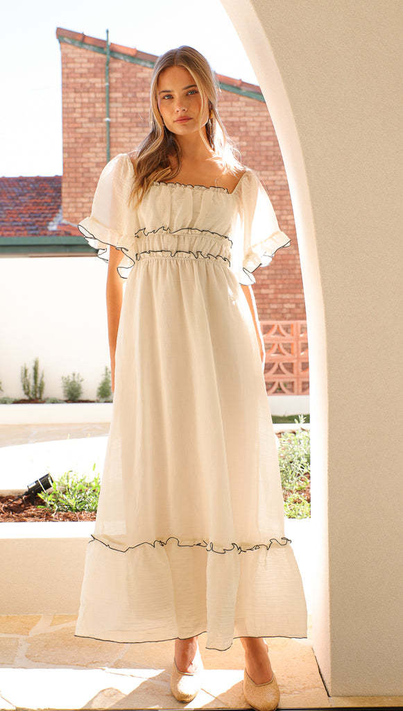 Long Single Fairy Wrinkle Dress