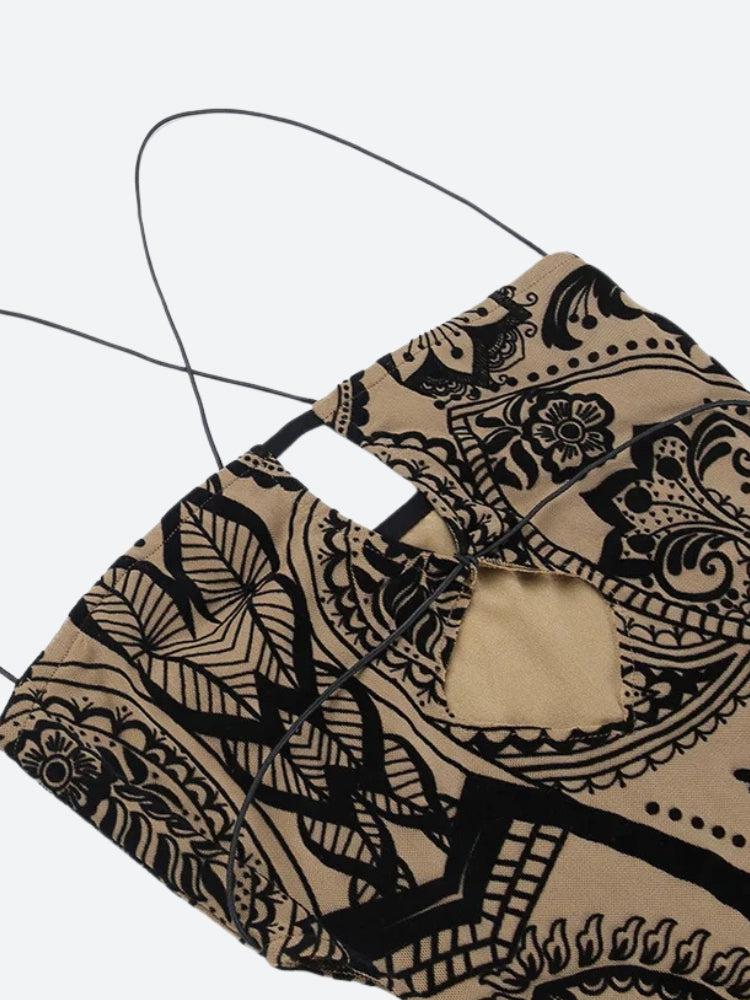 Cut Paisley Out Mini Dress