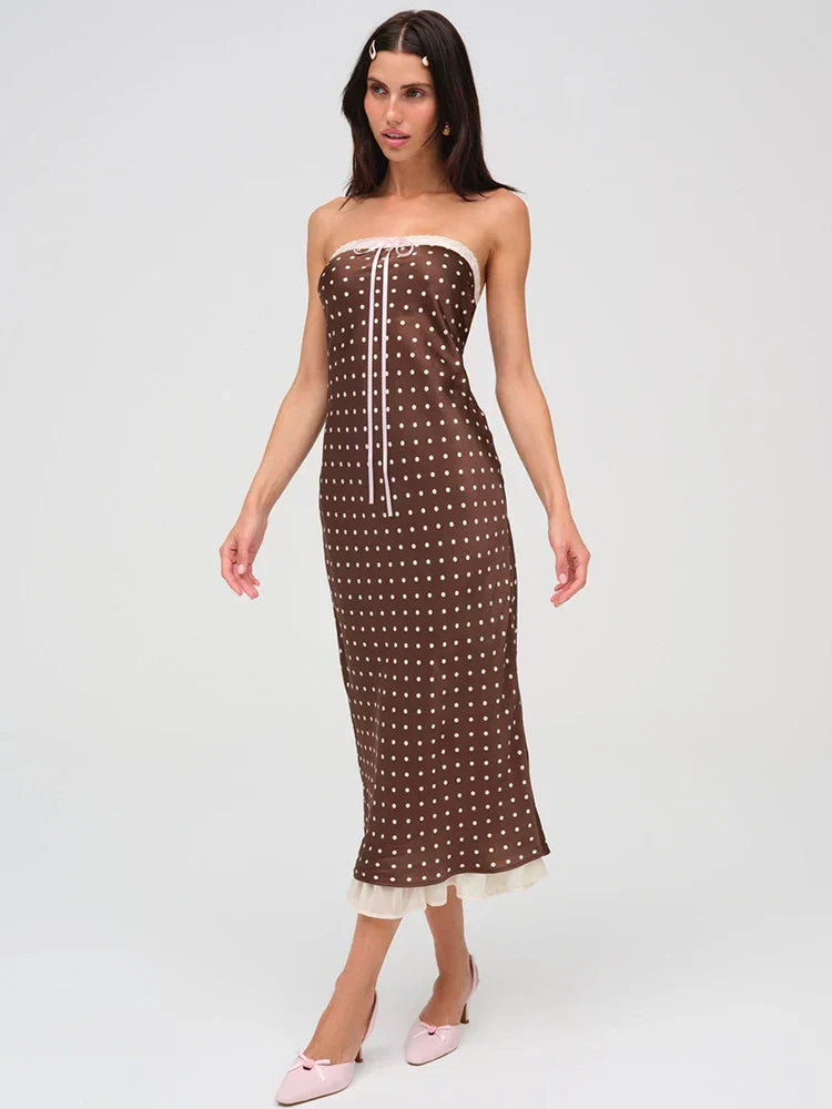 Dot Polka Midi Dress
