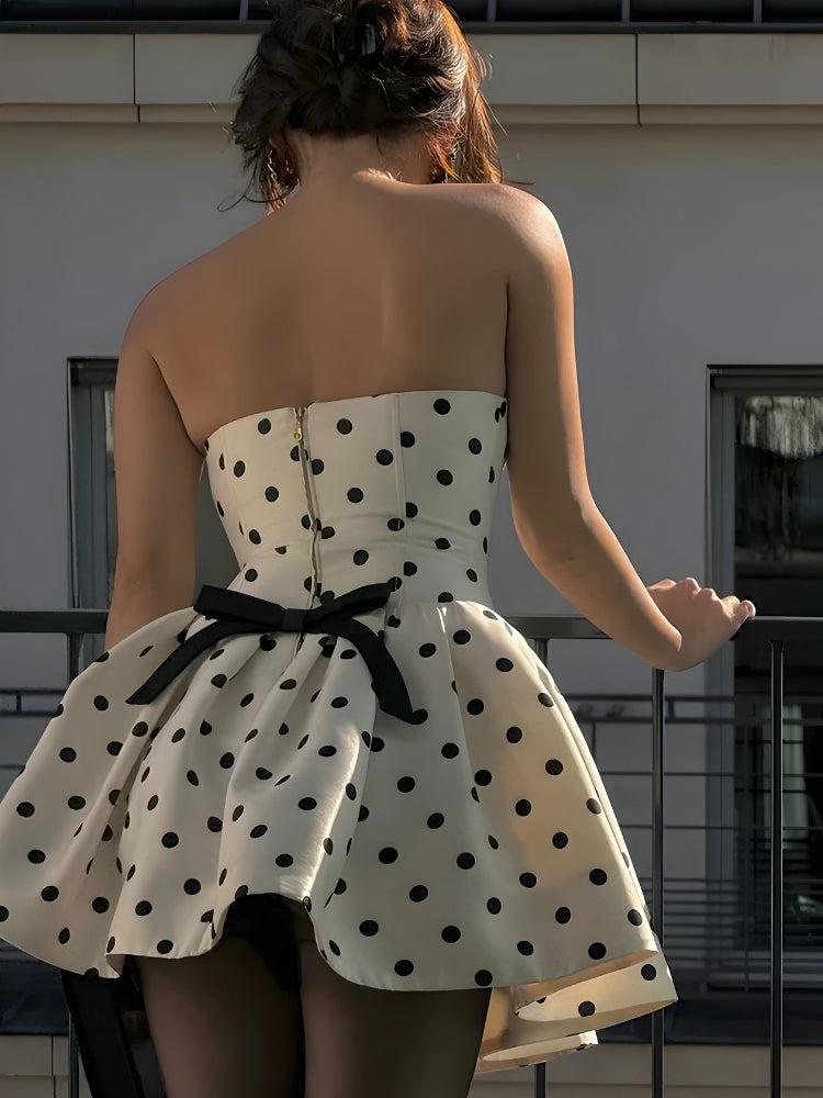 Dot Polka Preppy Mini Dress