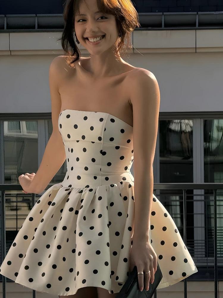 Dot Polka Preppy Mini Dress