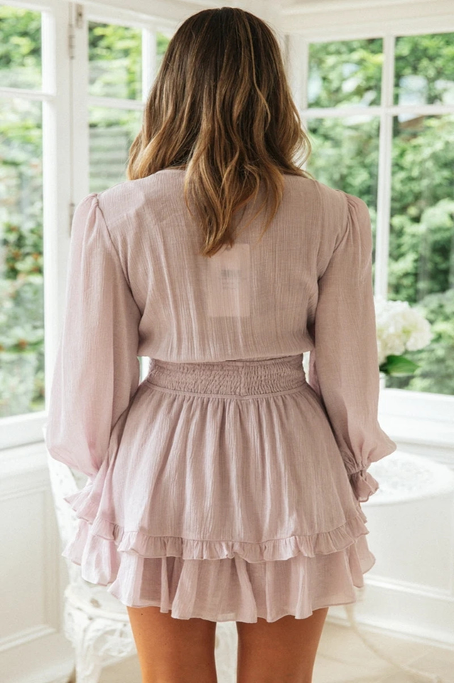 Neck V Summer Mini Dress
