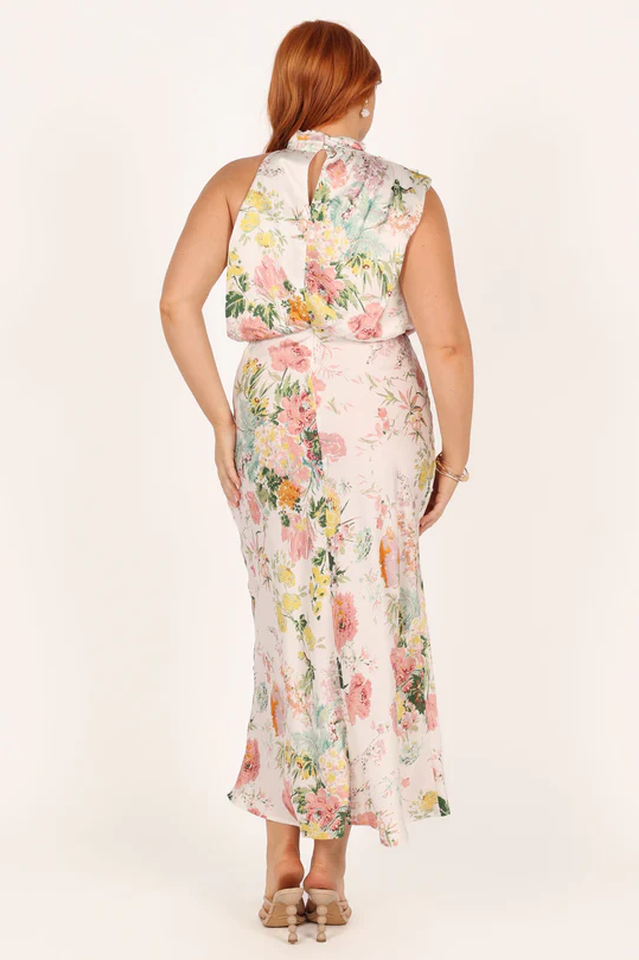 Halter Anabelle Neck Midi Dress