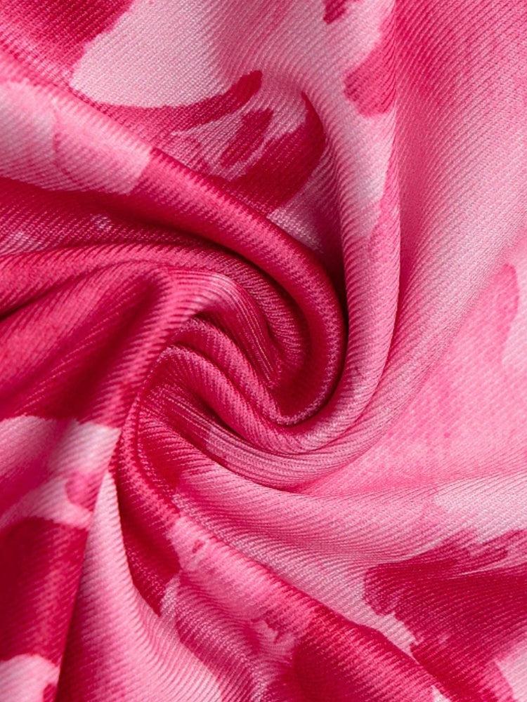 Halter Rose Neck Midi Dress