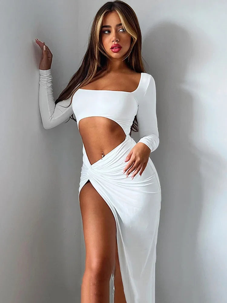 Santorini Dream Cutout Dress Contemporary Style