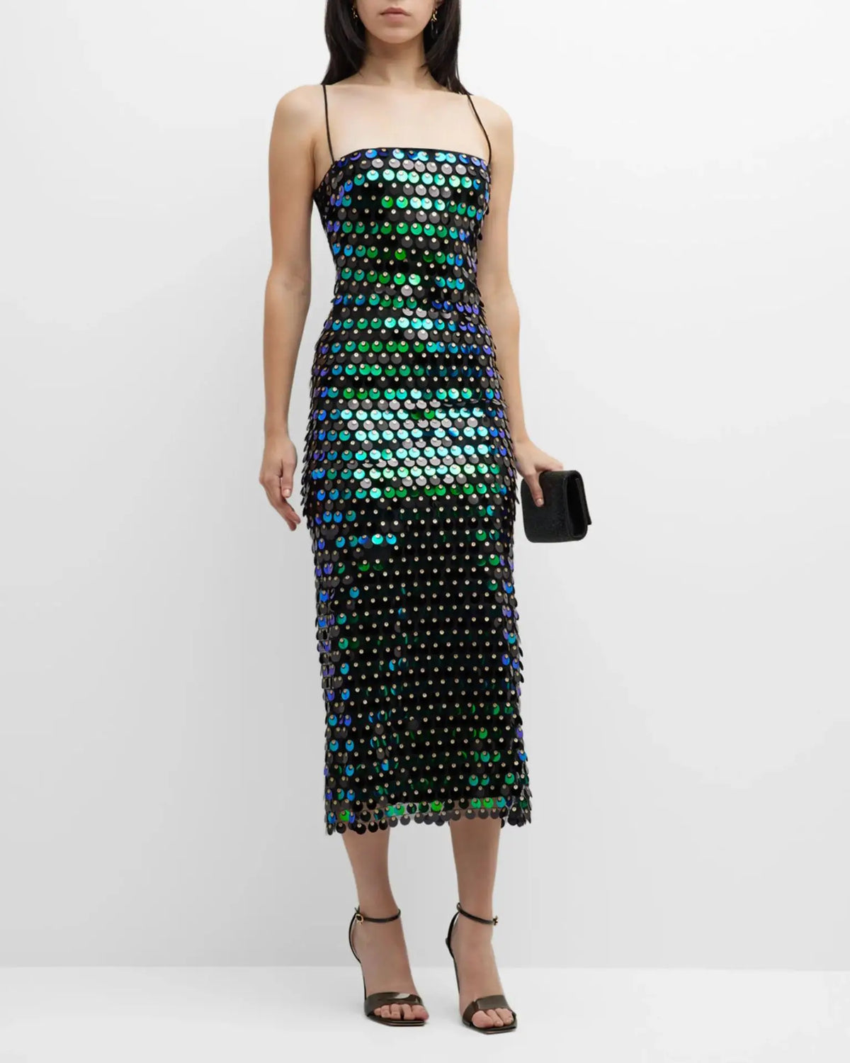 Girl Spicy Beaded Irregular Midi Dress