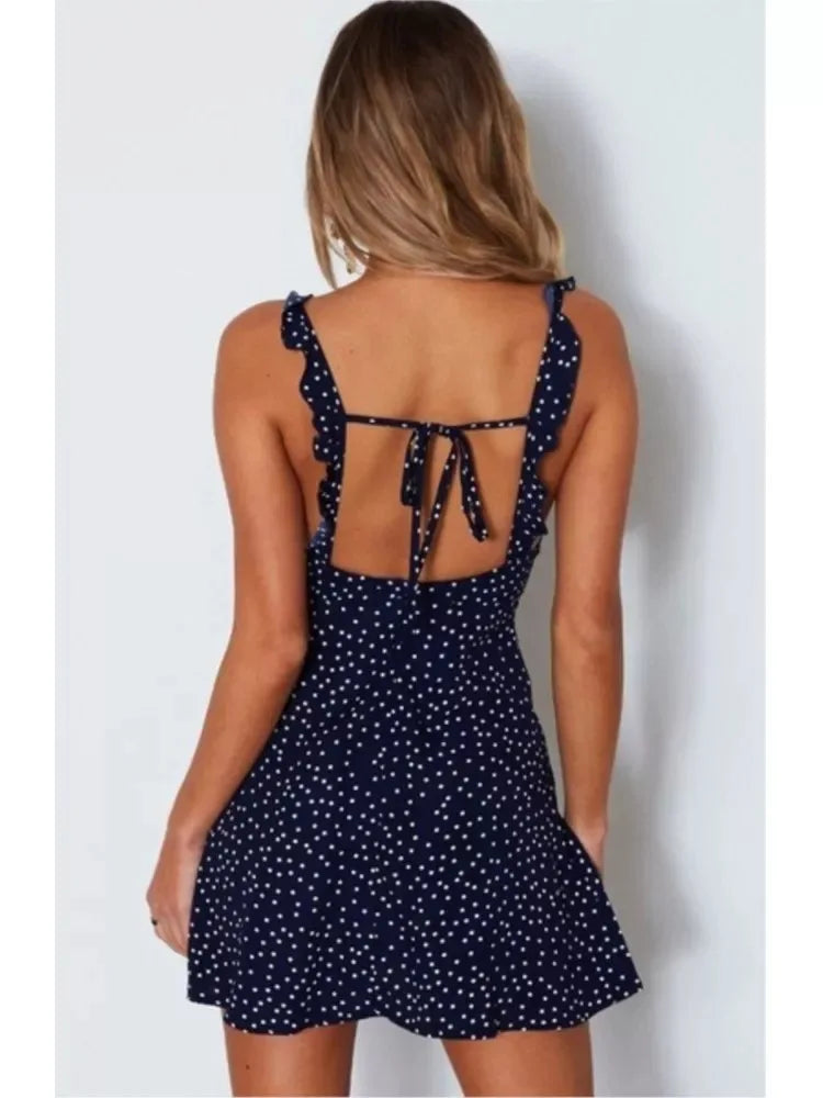 Women Summer Relaxed Sleeveless Solid Female Midi Dresses