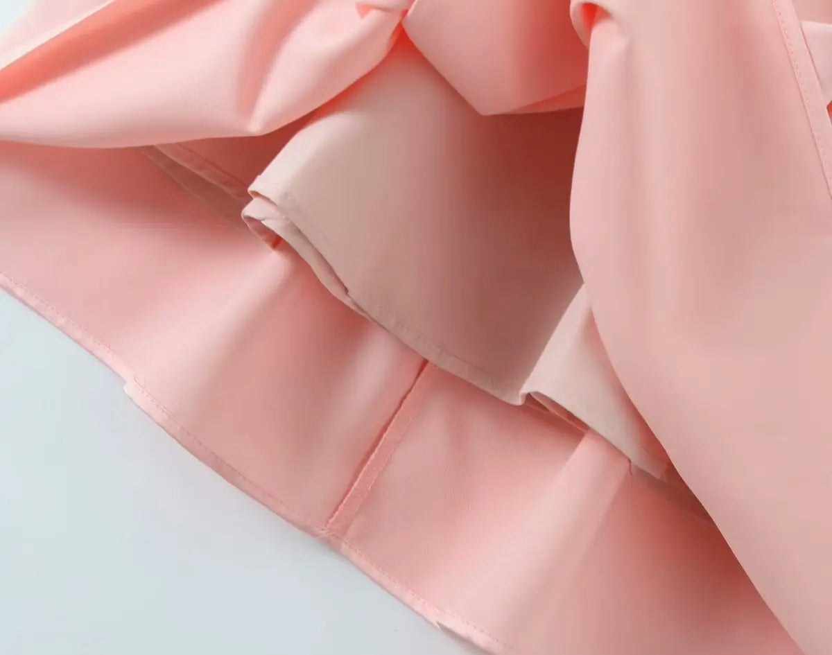 2025 Pleated Design Tie up Sleeveless Summer Dresses Women Solid Color Fitted Fit Mini Dress Simple Fashion Party Dress