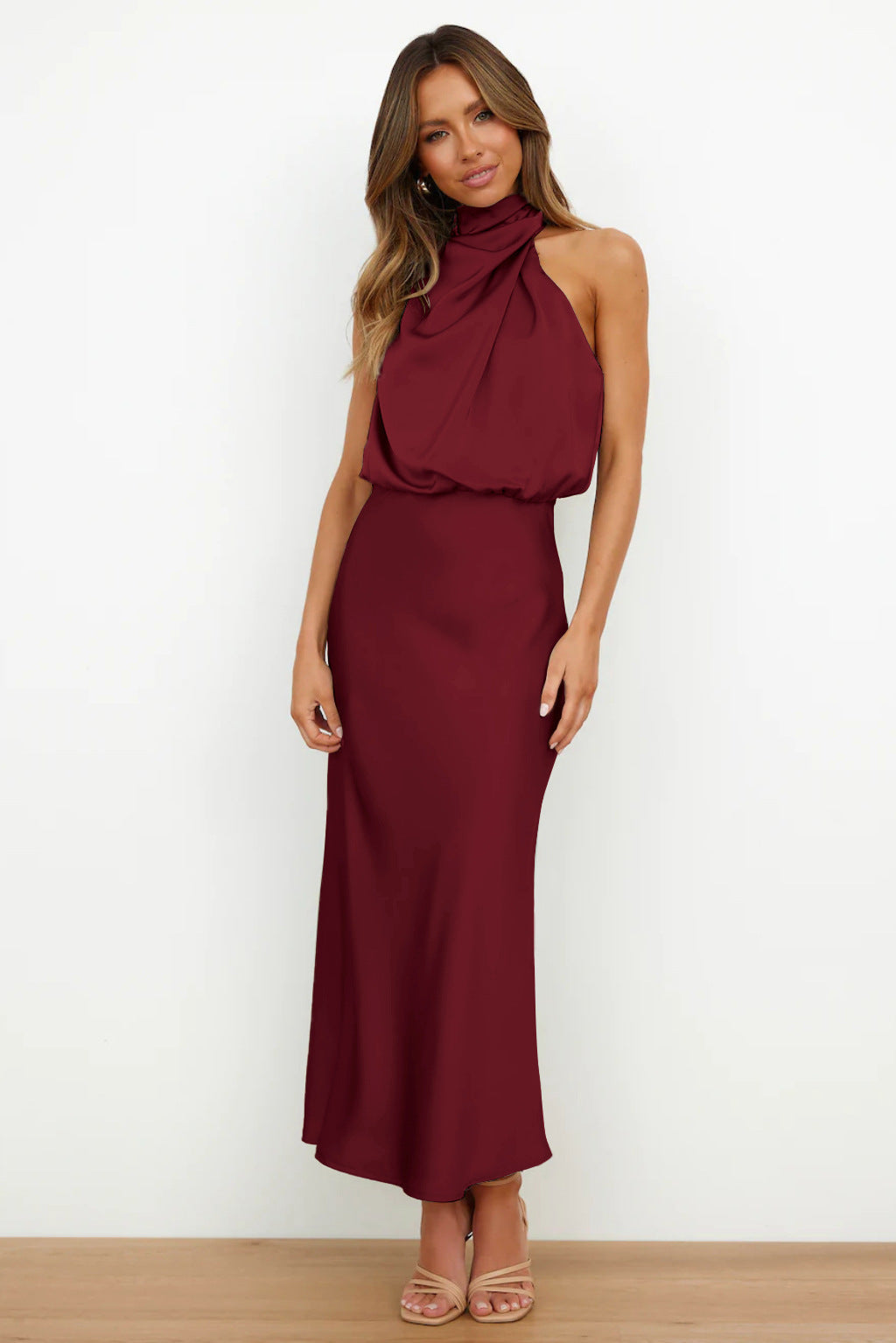 Sleeveless Off Shoulder Bodycon Graceful Maxi Dresses Wedding