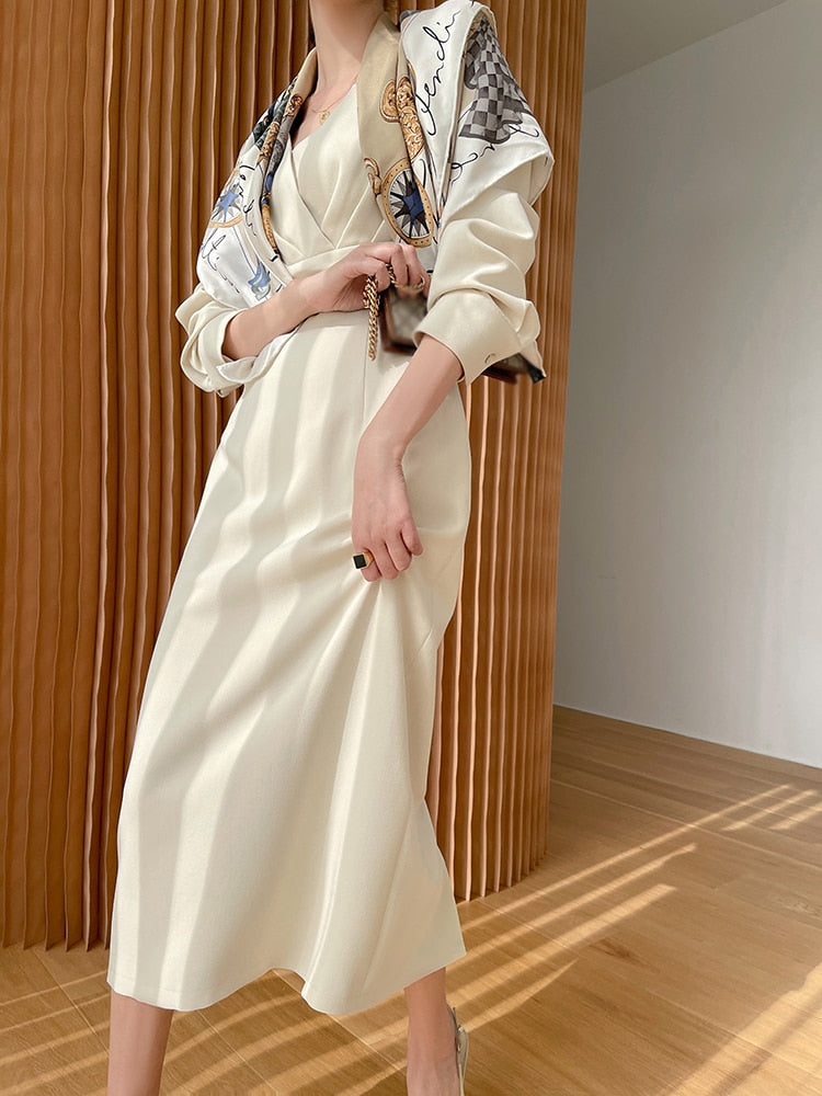 Long Sleeve Classic Fashion Chic Evening Vestido Female Birthday