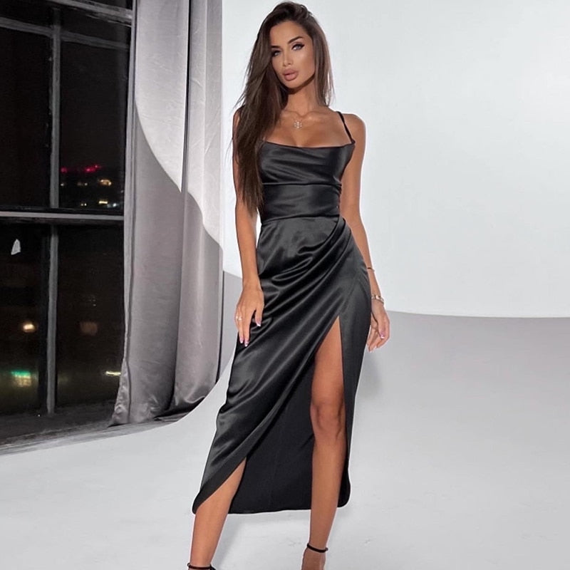 Kissnovaa - Sleeveless Party Club Evening Backless Bodycon Dress