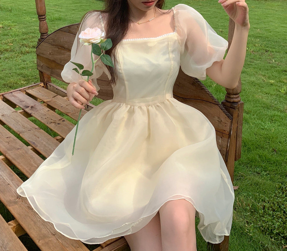 Yellow Sophisticated Princess Dress