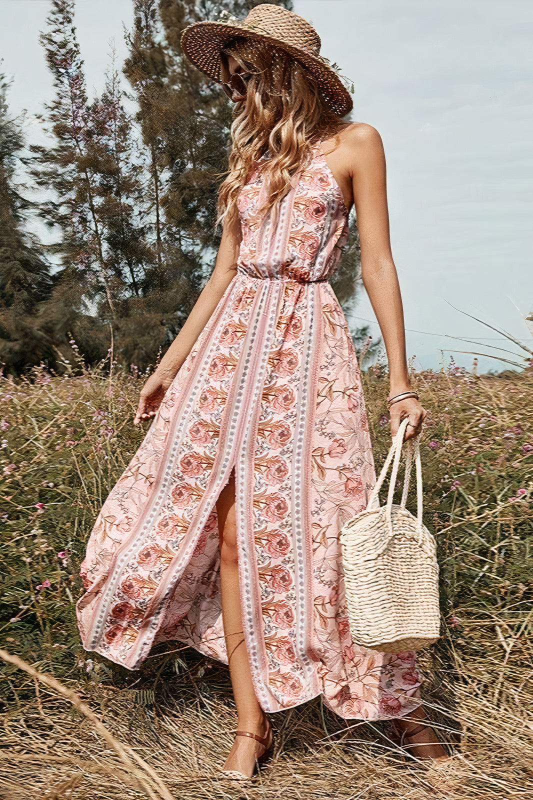 Cristina Statement Hippie Summer Maxi Dress Signature Edit